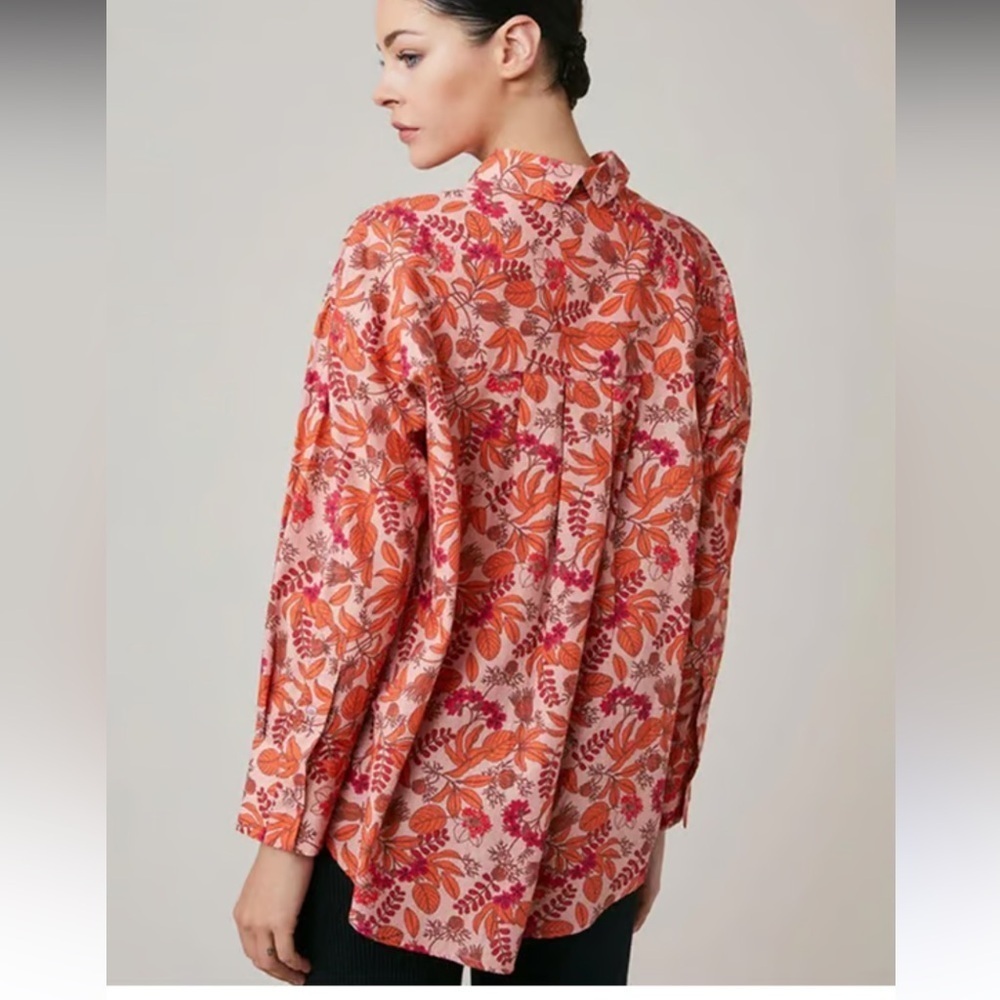 Trovata Bailey Blouse in Tea Rose. Size M - Picture 3 of 9